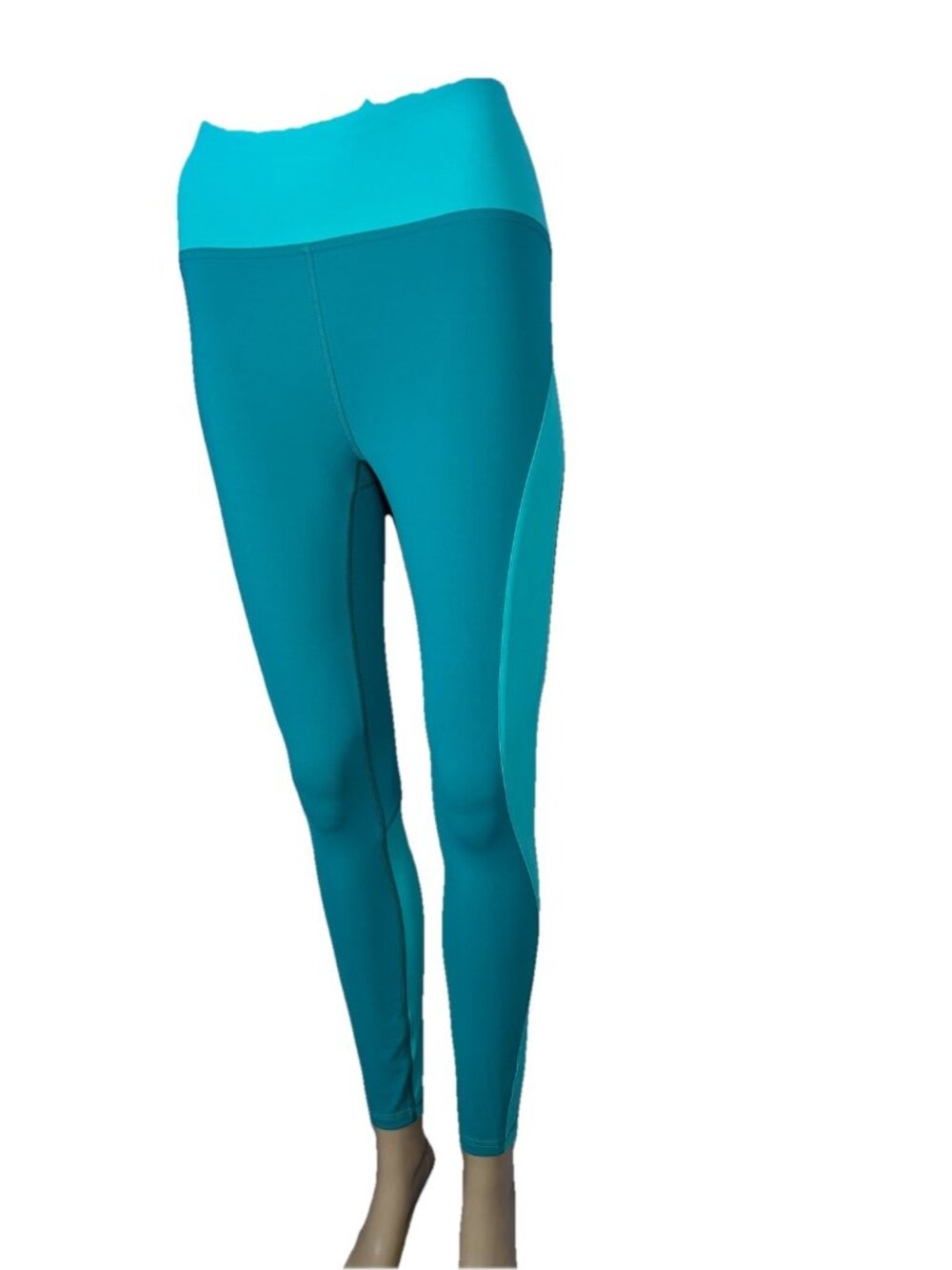 Lululemon Train Times 7/8 Pant Blocked 25 Spirit Green / Eucalyptus SIZE 4